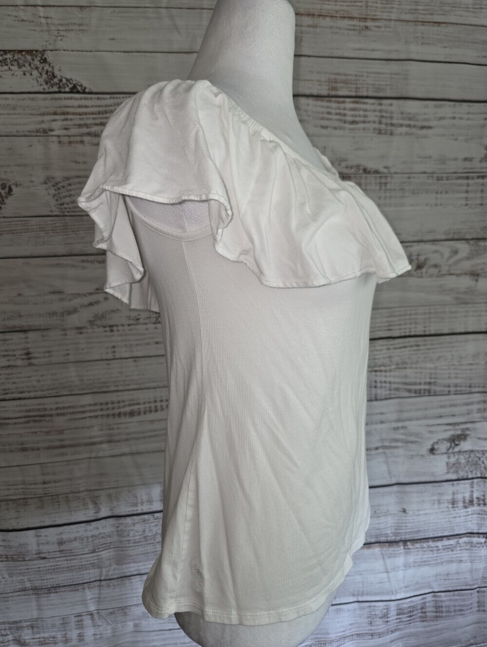Lilly Pulitzer White Off-Shoulder Ruffle Top - Picture 4 of 7